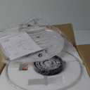 3-Light Semi Flush Mount Ceiling Light Modern Black Drum Light Fixtures with White Fabric Cover Shade Round Chandelier for Bedroom Living Room Kitchen and Hallway