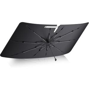 Ice-Shield Car Windshield Sun Shade for [Altima 20132025/CX-5 20172025/CX-50 20232025] [100% Sun Block, Fiberglass Umbrella Frame] Front Window Umbrella Sunshade