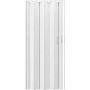 Techni Home Studio Series 36" W x 80" H PVC Foldable Accordion Door, Trimmable, Flexible Single Layer Panels, White Oak