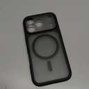 TOCOL for iPhone 17 Pro Case, Compatible with Magsafe, Built-in Magnets, Full Camera Protection, Drop Protection, Translucent Matte for iPhone 17 Pro Phone Case 6.3 inch (Black)