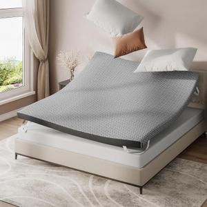 Vesgantti Mattress Topper Full,3 inch Memory Foam Mattress Topper,CertiPUR-US Gel Certified Memory Foam for Pressure Relief, Bed Topper with Removable,Soft & Breathable, Graphene Fabric Cover
