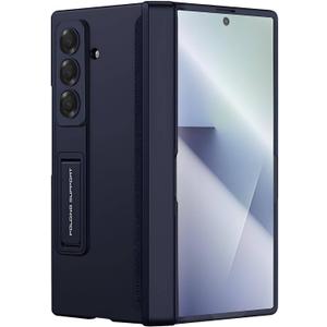 STORMTAL for Samsung Galaxy Z Fold 7 Case with Hinge Protection, [Built-in Screen Protector] [Adjustable Kickstand] Shockproof Slim Fit All-inclusive Protective Phone Cover for Galaxy Z Fold 7 2025 (Blue)