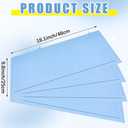 Blushtier 4 Pcs No Frost Anti Ice Freezer Mat Refrigerator Liners Washable Refrigerator Mats Blue Fridge Mats Fridge Accessories for Refrigerator Deep Freezer(18.1 x 9.8 Inch)