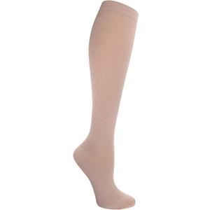 Dr. Scholl's Women Graduated Compression Knee High Socks-Comfort and Fatigue Relief-Mild 8-15 mmHg (4-10, Beige (1 Pair))