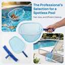 Totority Pool Skimmer Net, Aluminum Frame Leaf Rake for Pool Cleaning