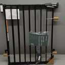 Babelio Baby Gate for Stairs, Kitchen & Doorways, No Bottom Bar| One-Handed Operation| Auto-Close| Hardware Mount (Drill Needed) Safety Dog/Pet Gate (Black - B17, 26-43" W, 28" H)