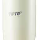 TIPTAP 12oz/350ml Stainless Steel Vacuum Insulated Tumbler, Coffee Travel Mug Spill Proof with Lid, Thermos Cup for Keep Hot/Ice Coffee, Chocolate, Tea and More (White)