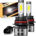 9007 LED Bulbs Interior Lights, 40000LM 800% Brighter, Backup HB5 Bulb 6000K Cool White, Plug and Play IP68 Waterproof Replacement, Pack of 2, Dome Map Door License Plate Lights