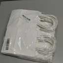 qiqee 50-Packs White Paper Gift Bags with Handles Bulk 4.5"x2.5"x6" Mini Size Party Favor Bags Multiple Uses