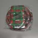 Plaid Christmas Plates and Napkins,Plaid Dinnerware Buffalo plaid Christmas Red and Green Plates and Napkins for Winter christmas Holiday Decorations