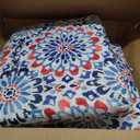 Arden Outdoor Midback Chair Cushion, 18 x 16.5, Clark Blue, 16.5"D x 18"W x 3.5"H