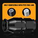 3 x 8AN PTFE Straight Hose End Fitting Aluminum