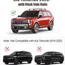 KINGGERI 300lbs Roof Rack Cross Bars - Compatible with Kia Telluride 2026 2027 with Flush Side Rails, Lockable Heavy Duty Aluminum Roof Rails Crossbars Luggage Accessories Cargo Carrier