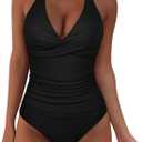 SUUKSESS Women Cutout Bikini Sets Push Up High Waisted Swimsuits 2 Piece (X-Large, 06 Black)
