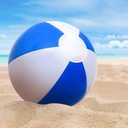 ArtCreativity 16 Inch Blue & White Beach Balls for Kids, Pack of 12, Inflatable Summer Toys for Boys and Girls, Decorations for Hawaiian, Beach, and Pool Party, Beach Ball Party Favors