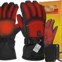 Heated Gloves, 5V 5000mAh Rechargeable Heated Gloves for Men Women, Waterproof & Upgrade Non-Slip with Touchscreen for Sports Outdoor Skiing Climbing Hiking Winter Handwarmer Gifts