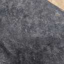 Washable Low-Profile Geometric Area Rug, 0.2 inch Thin Abstract Rug Design for Living Room & Bedroom Decor, 5x7 ft Blue Grey Modern Non-Slip Floor Rug