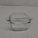NUTRIUPS 1L Glass Square Casserole Dish with Lid, Mini Glass Casserole Cookware (5.7in)