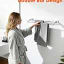 Alise Bath Double Towel Bars Towel Racks for Bathroom,Wall Mount Towel Holder Heavy Duty SUS304 Stainless Steel Towel Hanger Towel Rail,Brushed Nickel 28 Inch