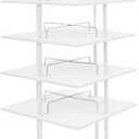 6 Tier Shoe Storage Rack 360 Degree Rotating Shoes Shelf Organizer Free Standing Shoe Racks Shoes Hats Handbags Display Racks for Homes Stores (White, 6 Tiers)