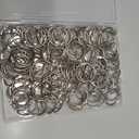 125 Pack Loose Leaf Binder Rings, 1 inch Small Binder Rings, Book Binder Rings for Index Cards, Flash Cards, Key Rings, Clip Rings, Metal Nickel Plated Book Rings for School, Home, Office - Silver