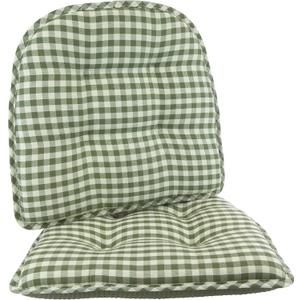 Non-Slip Chair Cushions, Assembled in USA, U-Shaped Skid-Proof Seat Pads for Dining Room, Kitchen, Office, 15"x16", 2 Pack