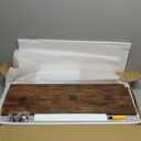 Wire Shelf Covers for Pantry, Premium Engineered Wood Shelf Covers for Wire Shelving, Wire Rack Covers for Closet, Laundry Room, Easy Assembly, Rustic Brown (5pcs, 30" W x 12" D), Patent Pending