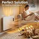 Wall Convection Space Heater Panel, Smart WiFi Wall Mounted Electric Heater for Indoor Use, 400W Energy Efficient with Remote & APP Control, Quiet for Bedroom, Office