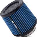Muge Racing Universal 3 Inch 76mm Air Intake Filter Replacement Cone Air Filters Quality Dry Air Filter