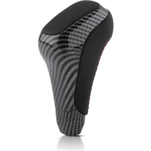 Shift Knob Carbon Fiber Leather Automatic Gear Shift Knob Compatible with Toyota 4Runner 2012-2022 Compatible with Tundra 2014-2021 PTR57-34141 PTR5734141 PTR57-34141-02 PTR573414102