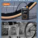 Tire Inflator Portable Air Compressor with Upgrade Dual Screen, 150 PSI Cordless Air Pump for Car, Bicycle, Motorcycle Tires & Balls, Electric Bike Tire Pump with Pressure Gauge, LED Light