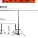 Kate 10x20ft (3x6m) Photography Backdrop Frame Stand for Room Set Adjustable Heavy Duty Photography Background Support System Kit