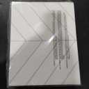 STICKGOO 10 Sheets Thicker Herringbone Peel and Stick Backsplash, 12.69.7 Stick on Wall Tiles, Self Adhesive Tile Sticker for Kitchen Backsplash and Bathroom, White with Grey Grout