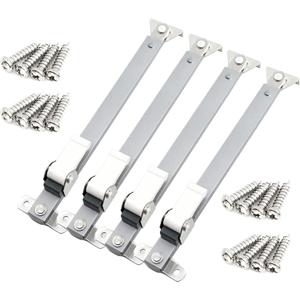 Casement Window Hinges, Stays, Stopper, Brace, Lock - Windproof Support, Sprayed Silver Style, Flat Fixed Base, 03 Model, 2 Pair Casement Window Hinges, Stays, Stopper, Brace, Lock - Windproof Support, Sprayed Silver Style, Flat Fixed Base, 03 Model, 2 Pair