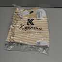 Cap Sleeve Tops for Women Summer Striped Short Sleeve Sweater Top Crew Neck Sleeveless Vest Spring Going Out Shirts (S)