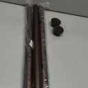 ALLZONE Tension Curtain Rods for Windows 66 to 120 Inches, Heavy Duty Curtain Rods No Drilling, Extra Long Tension Rod for Curtains, Outdoor Tension Rods for Patio, Bedroom, Dark Brown