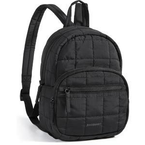 BAGSMART Mini Backpack for Women, Lightweight Small Backpack Purse, Fashion Causal Daypack for Work College, Water Resistant, Black