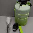 1 Gallon Insulated Water Bottle | Upgraded Thickened Stainless Steel Metal Portable Sports Large Water Jug for Gym and Hiking with Carrier Bag, Handle Strap | BPA-Free 128 Oz (Gradient Green)