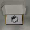 EZDIY-FAB PCIe 5.1 Adapter - 600W 12+4pin,16pin 12VHPWR GPU Power Connector,12V-2x6 GPU Adapter,90 Degree Right Angle - Compatible with RTX 3090Ti, 4070Ti, 4080, 4090 GPU - RVS Type, White, 1 Pack