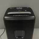 Amazon Basics 12 Sheet High Security Micro Cut Paper, Credit Card and CD Shredder with 6 Gallon Easy Emptying Bin, Casters, Black