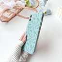 2 x NITITOP Compatible with iPhone 11 Case Cute for Women Girl Vintage Flower Floral Leaves Pattern Trendy Slim Fit TPU Silicone Shockproof Girly Fashion Protective Phone - Blue