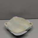 Retro Glazed Ceramic Serving Bowl with Handles Irregular Bowl Opening for Spaghetti,Fruit,Salad,Table Centerpiece Deco