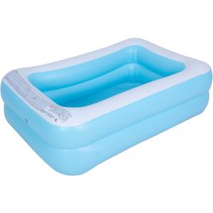 Inflatable Kiddie Swimming Pool, Outdoor Blow Up Rectangular Pool for Kids and Toddler (61"x42.5"x18")