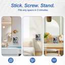 Acrylic Daily Contact Lens Dispenser,Daily Contact Lens Organizer,Desktop and Wall Mounted Disposable Daily Contact Lens Dispenser for Vanities,Counter,Drawer or by the Sink