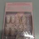 Glamnetic Press On Nails - Ballet Pink | Solid Opaque Light Blush Pink Short Almond Nails, Salon Quality | 15 Sizes - 30 Nail Kit