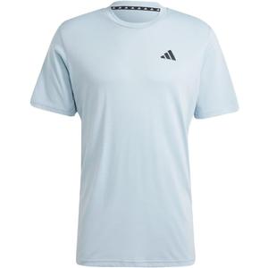 adidas Men's Train Essentials Logo Training T-Shirt (Wonder Blue/Black)