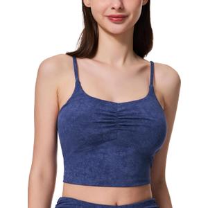 Women's Sweetheart V Neck Tank Top Adjustable Straps Workout Yoga Tops Going Out Basic Casual Crop Cami Shirts (XL)