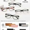 JOLISU 5 Pack Reading Glasses For Women, Blue Light Blocking Computer Reader Spring Hinge Eyeglasses