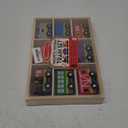 Melissa & Doug Wooden Magnetic Train Cars - 8 Piece Educational and Skill-Building Wooden Toy for Boys and Girls