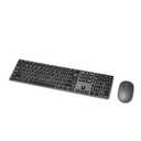 Amazon Basics Ultra Premium Wireless Keyboard and Mouse Combo - Rechargeable, Ultra Slim Design, Quiet, Full Size, Number Pad, QWERTY, Black